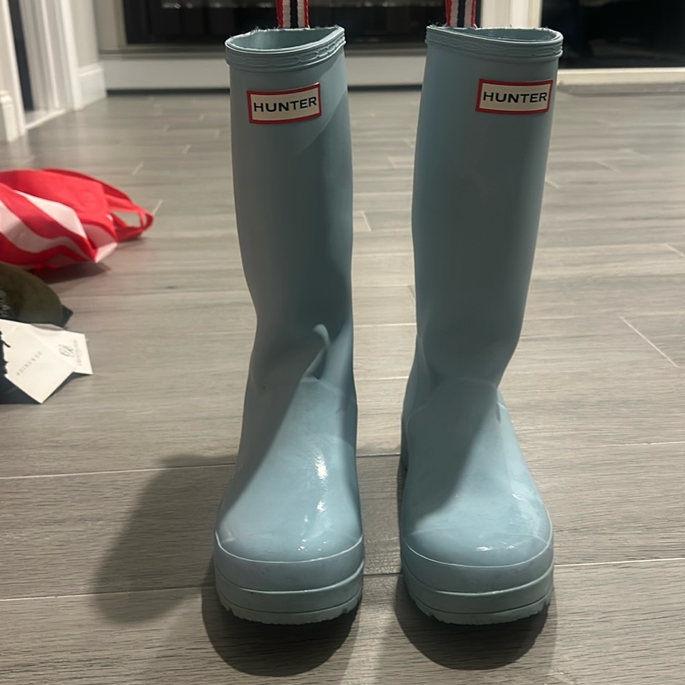 Hunter Boots Baby Blue Sz 7